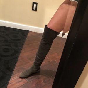 Giuseppe Zanotti brown suede over the knee boots.